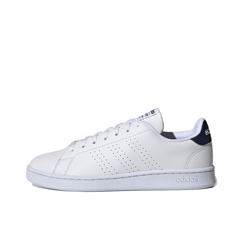 推荐商品：adidas NEO Advantage 板鞋 复古舒适百搭轻便透气防滑耐磨时尚轻运动包裹性 白色/藏青