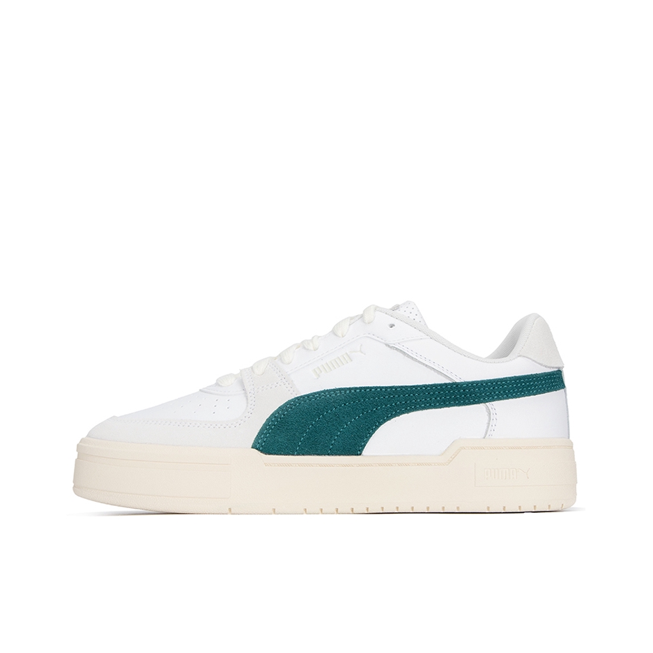 推荐商品：Puma/彪马 Ca Pro Classic 板鞋 舒适透气防滑耐磨厚底百搭复古时尚网球风拼接 绿色/白色
