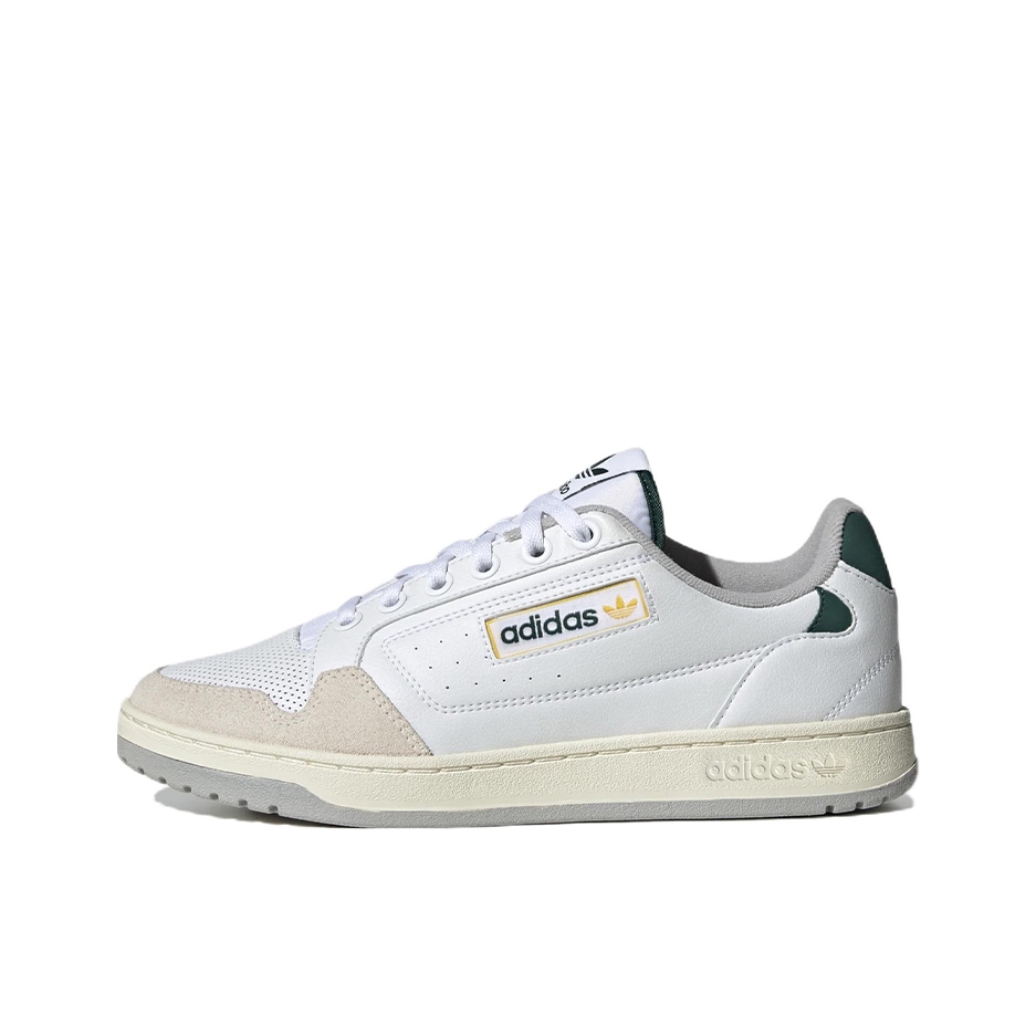 推荐商品：adidas Originals NY 90 板鞋 复古简约防滑耐磨 白色/米色/绿色