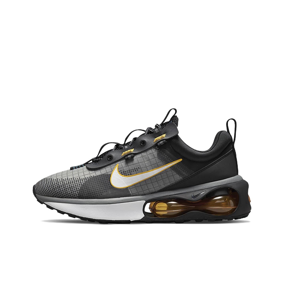 推荐商品：Nike Air Max 2021 跑鞋 缓震舒适休闲轻便透气防滑耐磨回弹织物运动合成革 煤灰/黑色/白色
