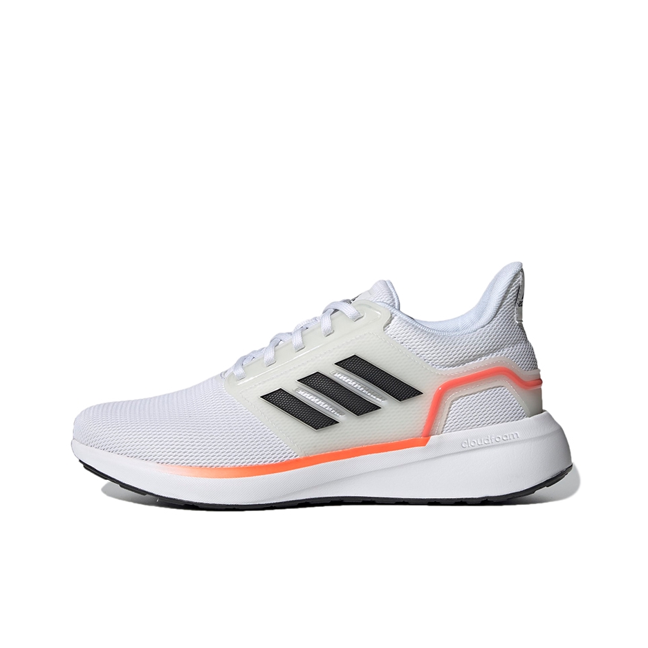 推荐商品：adidas EQ19 Run 跑鞋 缓震防滑耐磨轻便透气合成革训练 白色/黑色/橙色