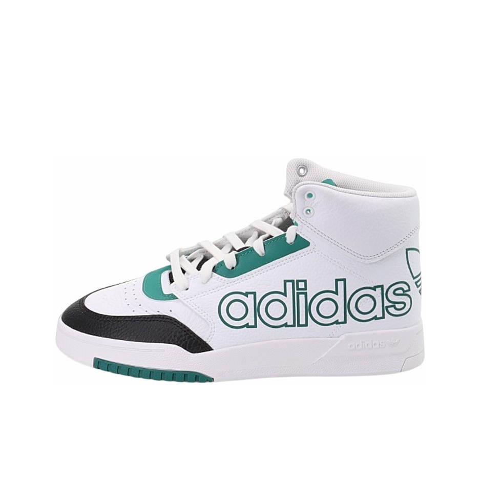 推荐商品：adidas Originals Drop Step 板鞋 复古耐磨透气舒适百搭 字母Logo/白色/绿色
