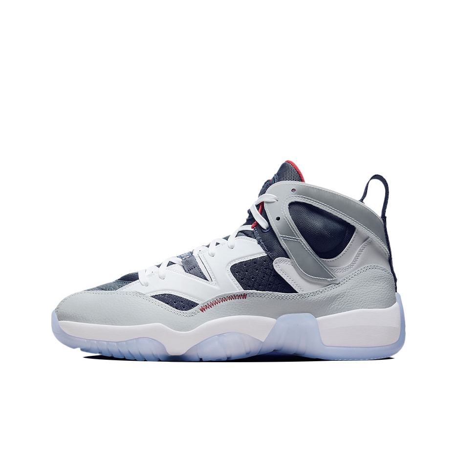 推荐商品：Jordan Jumpman Two Trey 篮球鞋 时尚复古减震防滑耐磨缓震实战 Olympic 灰色/深蓝/白色