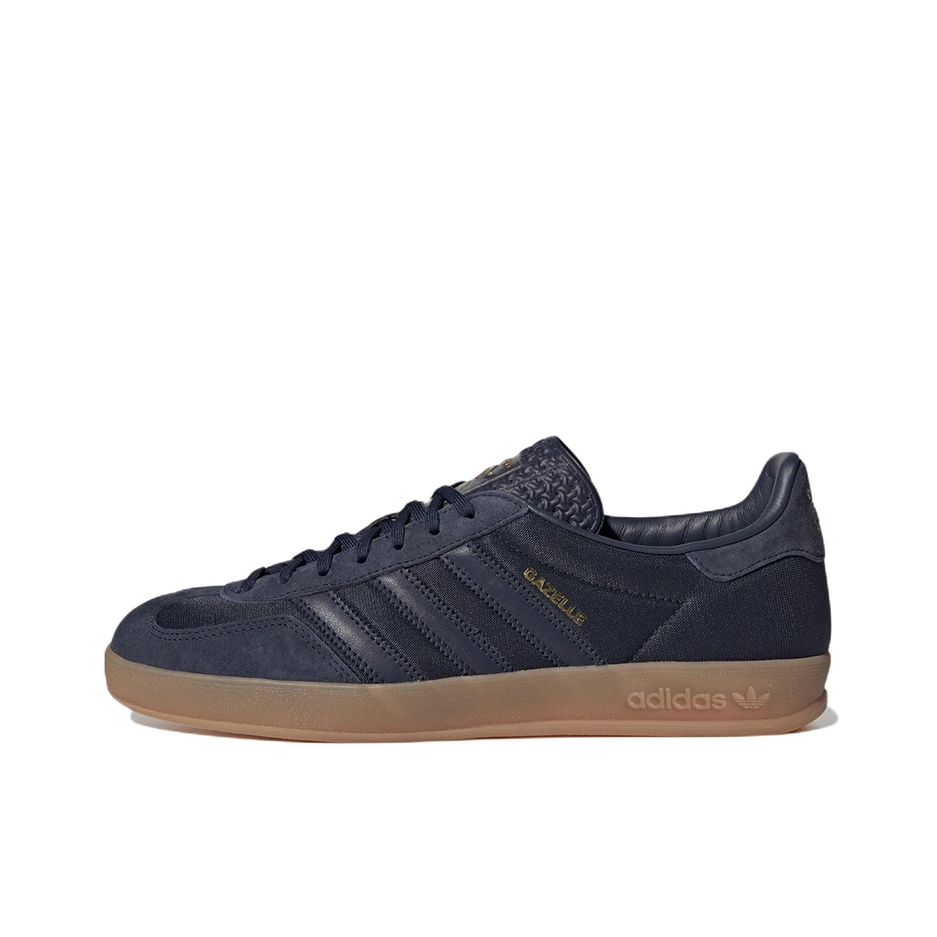 推荐商品：adidas Originals Gazelle T头鞋 德训鞋 板鞋 轻便复古薄底舒适百搭减震耐磨贴合圆头 深蓝色/褐色