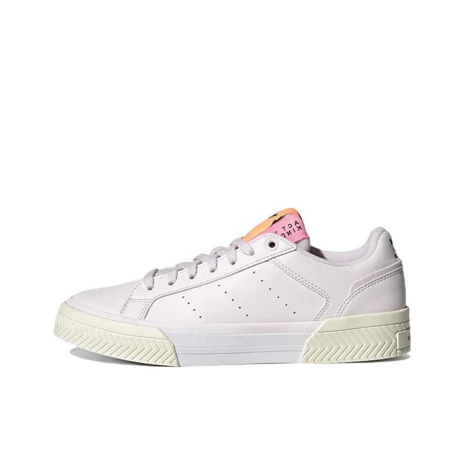 推荐商品：adidas Originals Court Tourino 板鞋 防滑耐磨轻便透气减震 白色/粉色/黄色