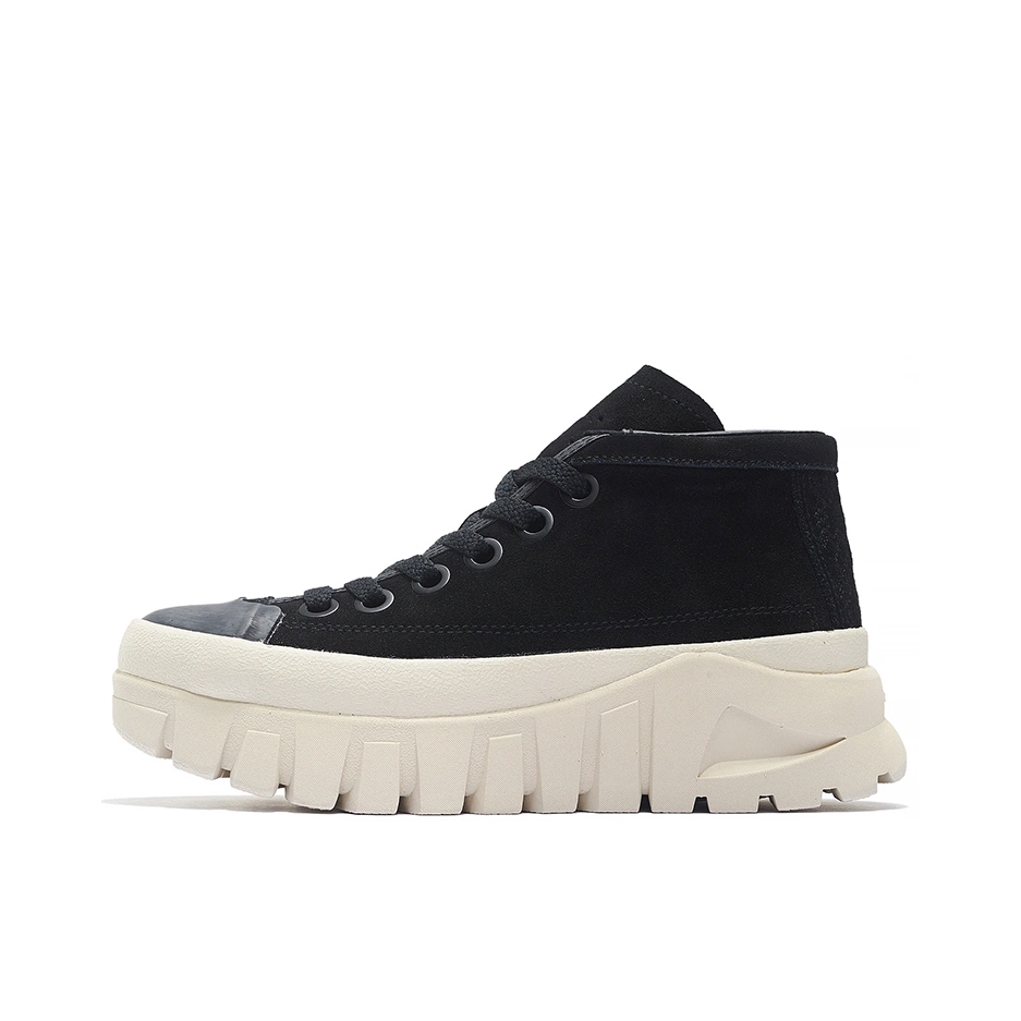 推荐商品：李宁 Leather Boot 舒适防滑 增高 休闲鞋 AZGS143 黑色