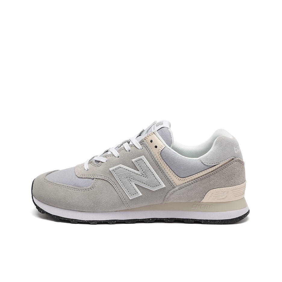 推荐商品：New Balance 574 运动休闲鞋 阿甘鞋 经典复古防滑耐磨缓震舒适透气时尚百搭轻便 V2/烟灰/米色