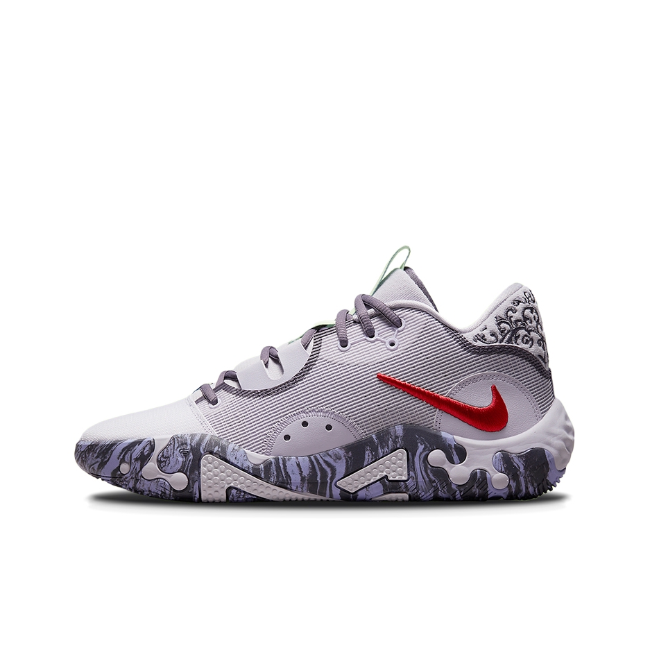 推荐商品：Nike Paul George PG 6 保罗乔治6代 包裹缓震 实战透气支撑 篮球鞋 国外版/灰色/紫色