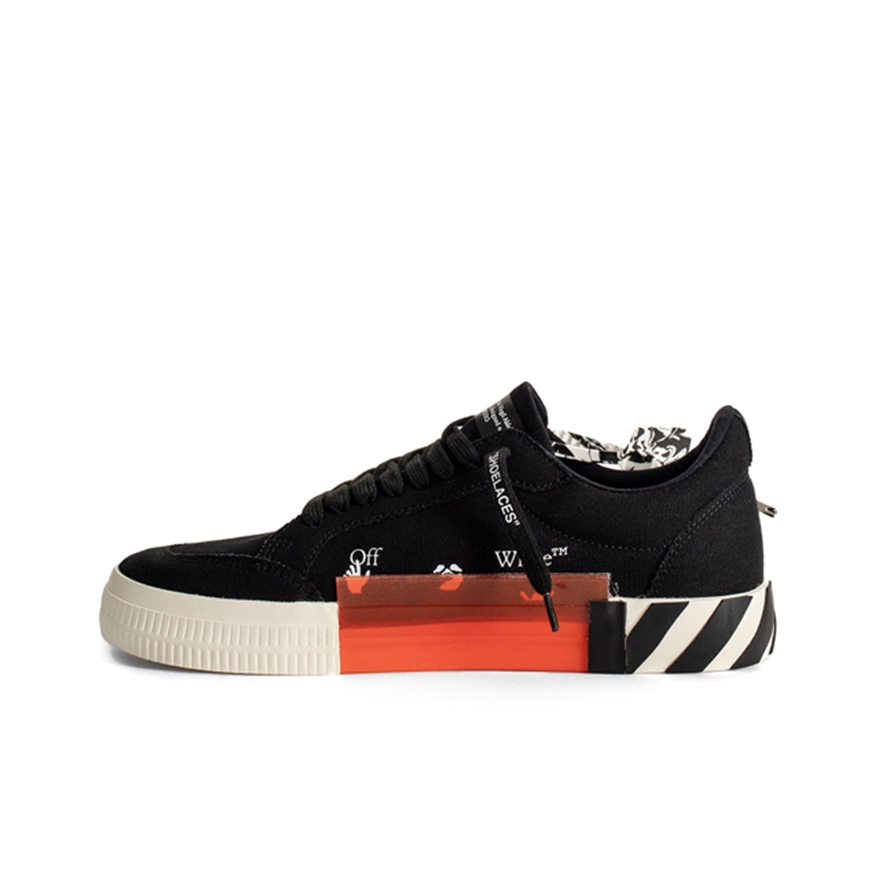 推荐商品：Off-White Vulc 时尚潮流 百搭简约 舒适轻便 防滑圆头 休闲鞋 OMIA085E183510010100 黑色/红色