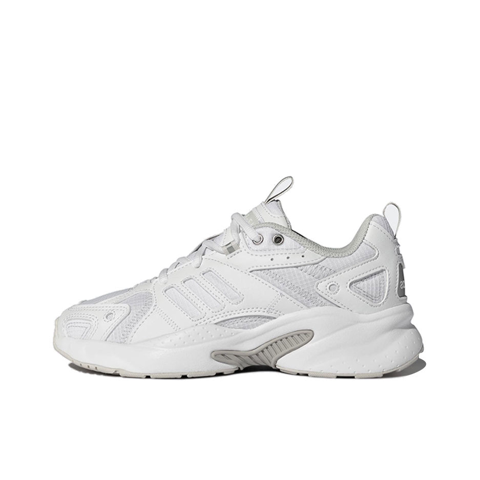 推荐商品：adidas Jz Runner 运动休闲鞋 防滑耐磨潮流复古减震回弹舒适网面透气轻运动 白色