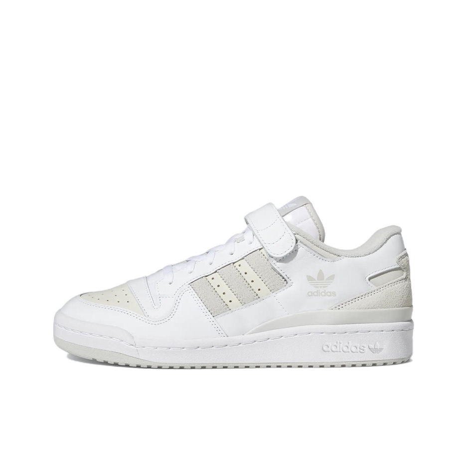 推荐商品：adidas Originals Forum 板鞋 轻便复古防滑时尚魔术贴篮球风薄底包裹性 低帮/白色/米色
