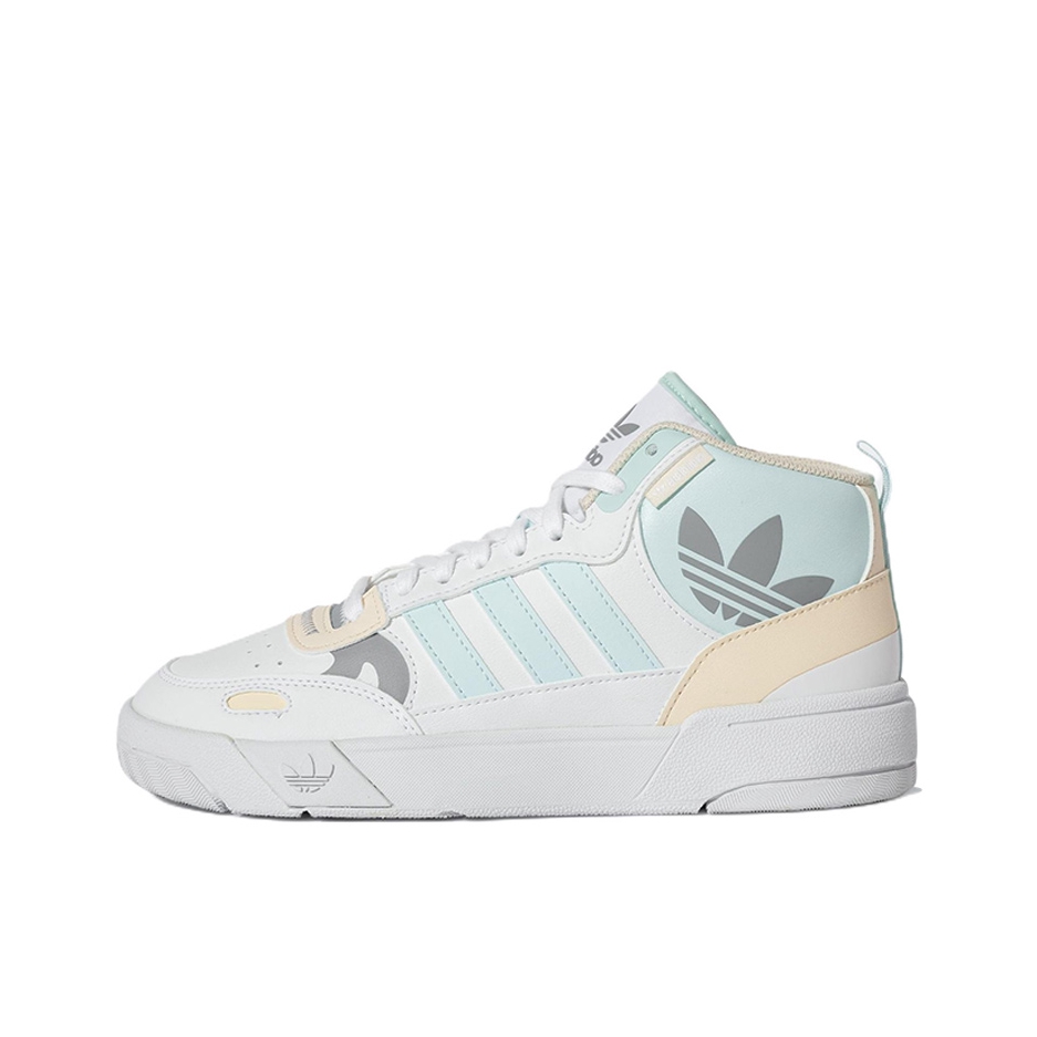 推荐商品：adidas Originals Post Up 板鞋 复古休闲防滑耐磨轻便篮球风圆头 白色/蓝色/黄色/灰色