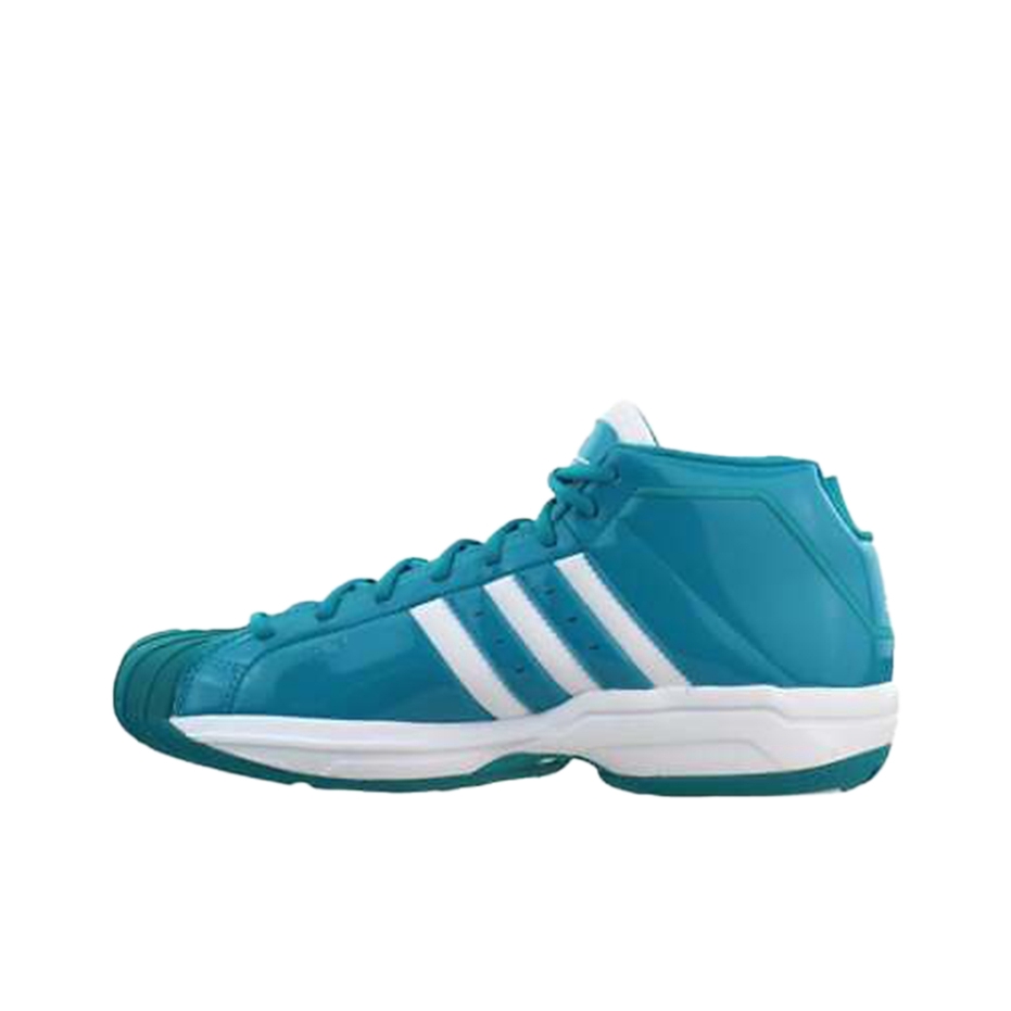 推荐商品：adidas Pro Model 2G 篮球鞋 实战训练减震防滑耐磨 湖蓝/白