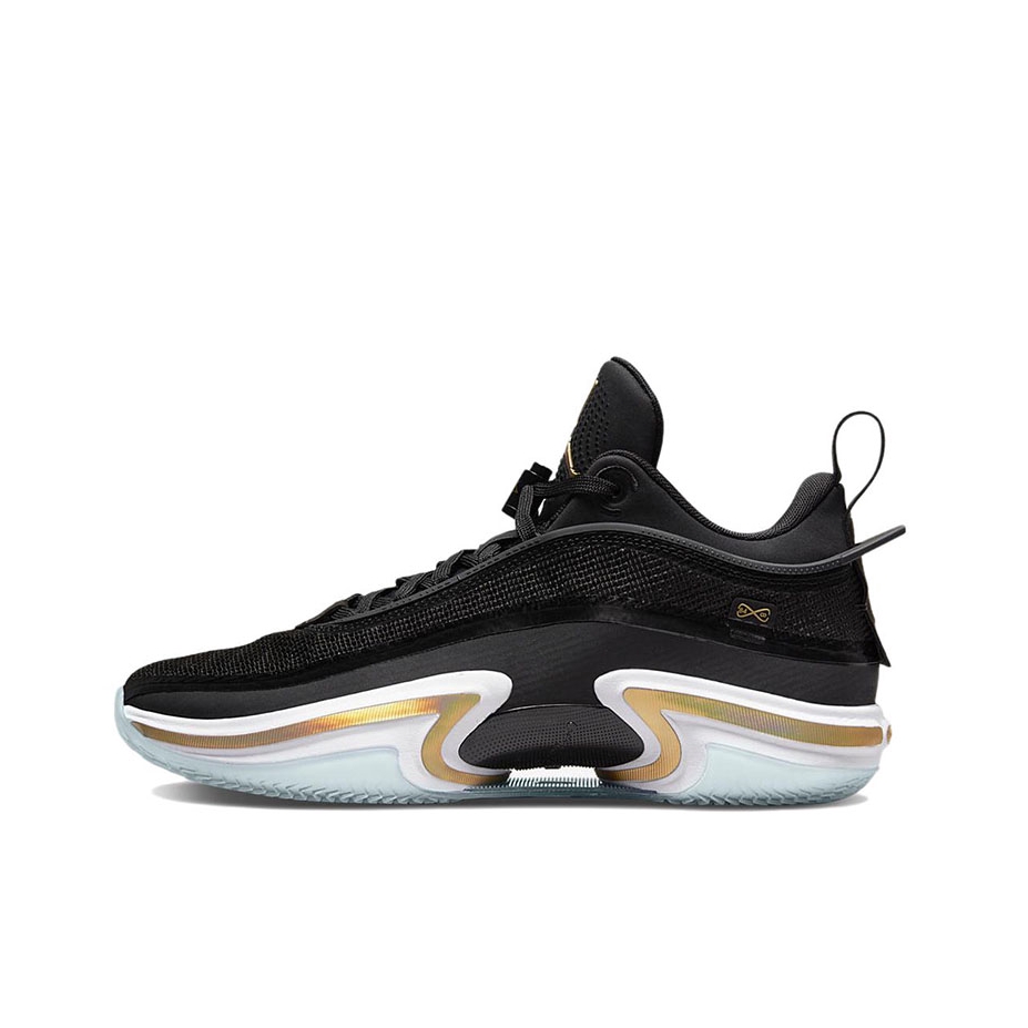 推荐商品：Air Jordan 36 篮球鞋 Zoom科技舒适包裹性支撑防滑耐磨紫外线 黑色/金色