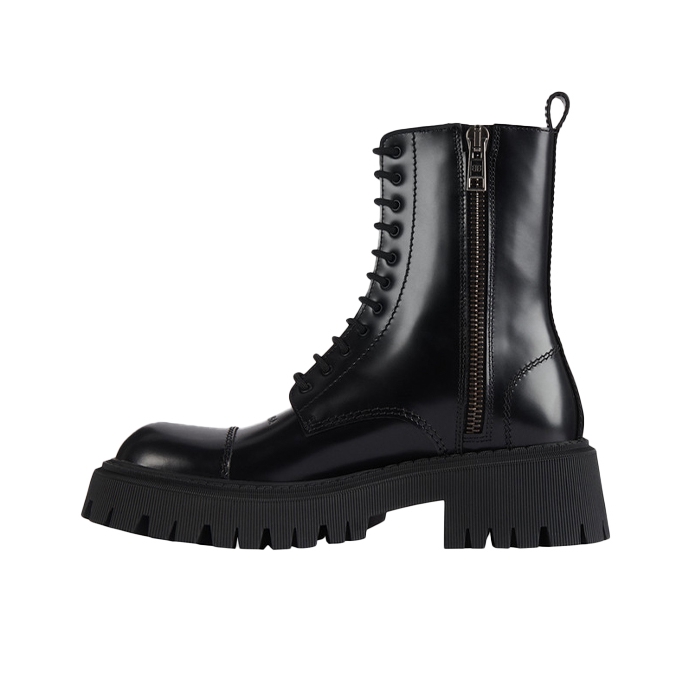 推荐商品：Balenciaga 巴黎世家 TRACTOR 简约舒适 百搭 时装靴 拉链/黑色