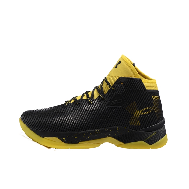 推荐商品：Under Armour/安德玛 Curry 2.5 勇士库里 实战耐磨 防滑轻便 舒适透气 圆头 平跟 篮球鞋 Yellow/Black 黑黄