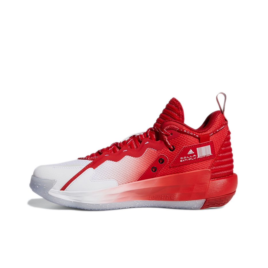 推荐商品：adidas Dame 7 利拉德 篮球鞋 实战训练缓震回弹防滑耐磨透气 红色/白色
