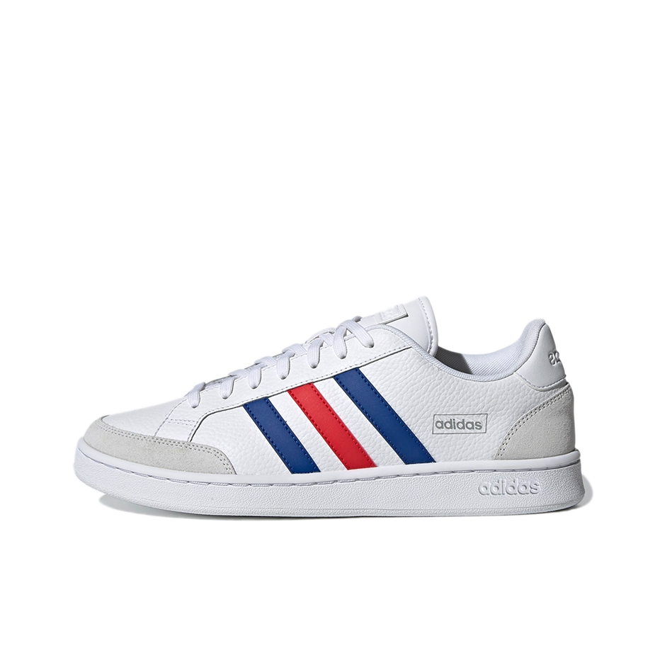 推荐商品：adidas NEO Grand Court SE 板鞋 防滑耐磨轻便透气舒适复古休闲 白色/蓝色/红色