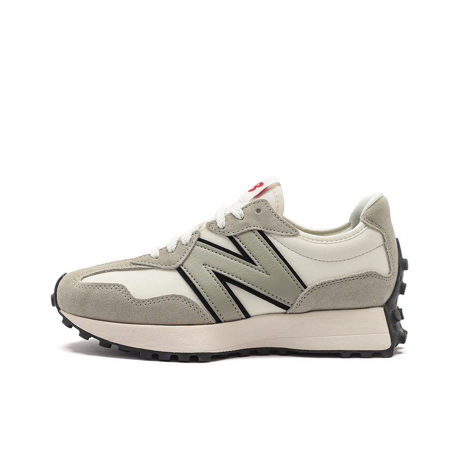 推荐商品：【IU同款】 New Balance 327 跑鞋 舒适复古防滑耐磨休闲透气减震拼接运动防水织物慢跑圆头 米白色/黑色