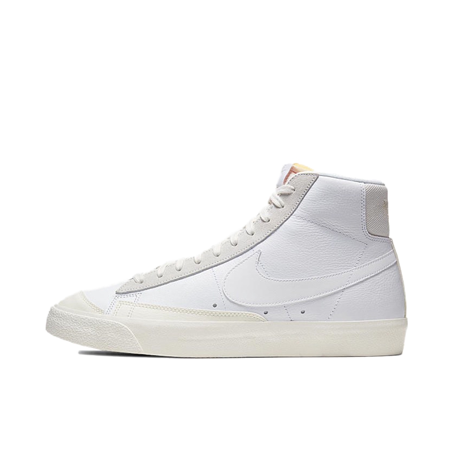 推荐商品：Nike Blazer 板鞋 经典复古防滑舒适百搭 White Grey 灰白Hi