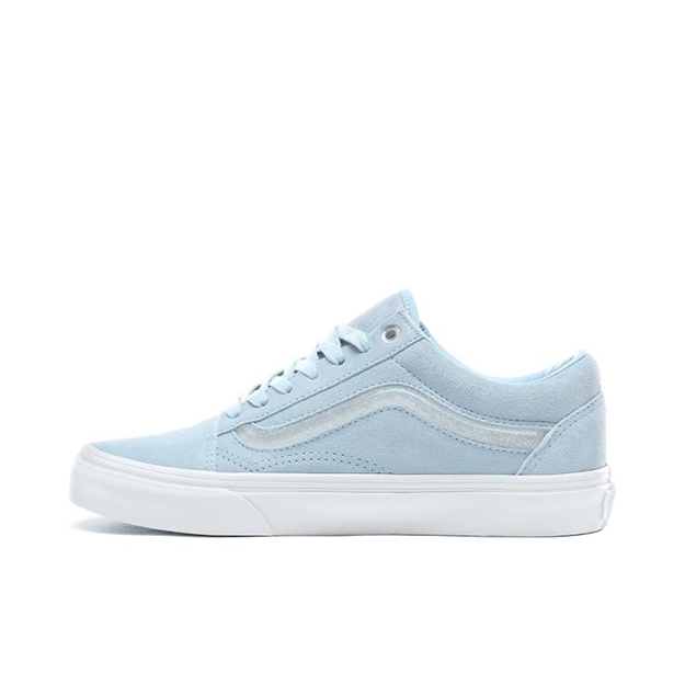推荐商品：Vans/范斯 Old Skool 滑板鞋 板鞋 轻便防滑复古舒适经典 Powder Blue/White 天蓝果冻