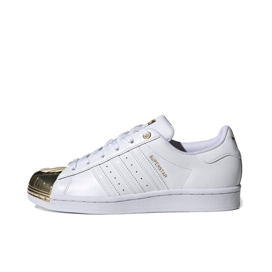 推荐商品：【宋雨琦同款】 adidas Originals Superstar 板鞋 轻便贝壳头薄底舒适百搭耐磨复古 白/金鞋头