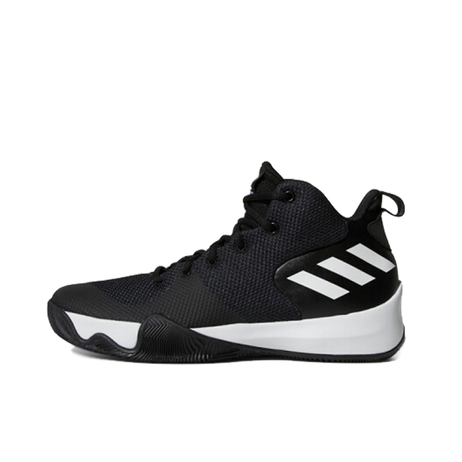 推荐商品：adidas Explosive Flash 篮球鞋 复古透气实战缓震 Core Black/Carbon/White 黑色/白色