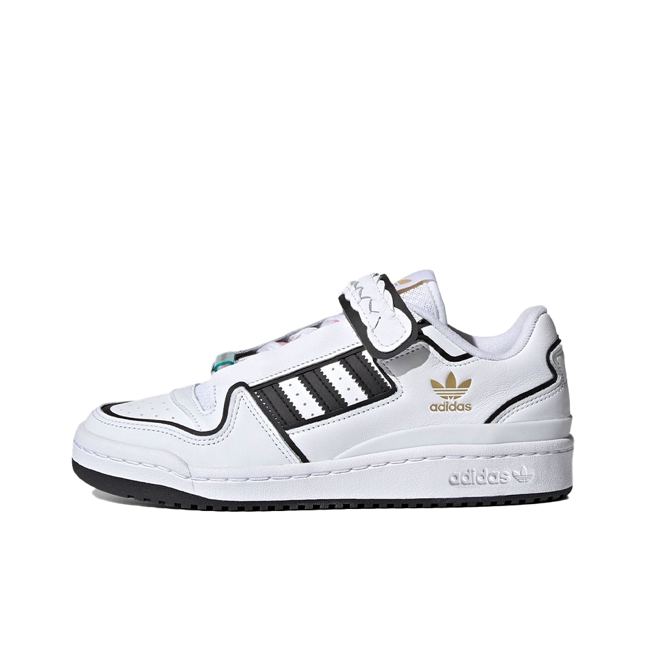 推荐商品：adidas Originals Forum 板鞋 轻便复古防滑时尚魔术贴篮球风薄底包裹性 熊猫/白色/黑色/金色
