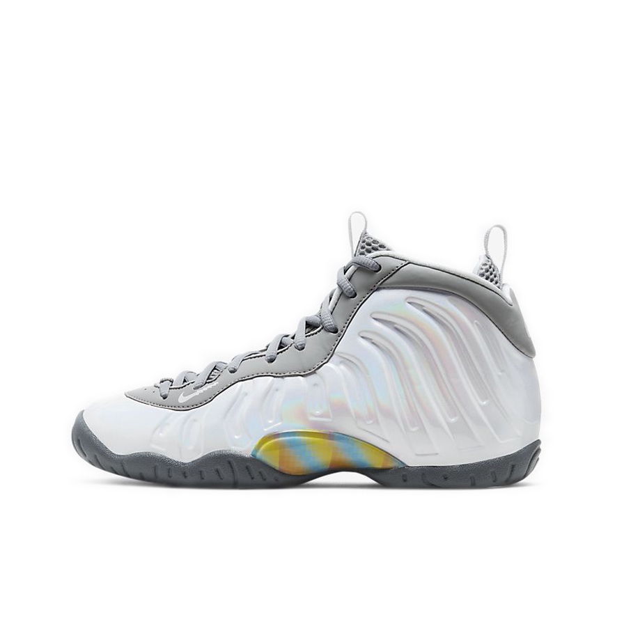 推荐商品：Nike Air Foamposite One 篮球鞋 喷泡经典复古百搭防滑耐磨舒适透气减震休闲中帮 GS/白色/灰色