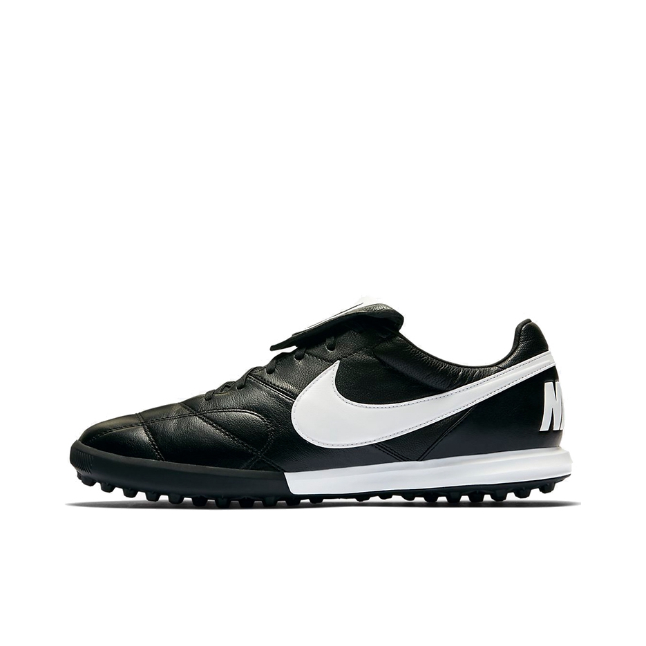 推荐商品：Nike Premier 2 TF 入门 胶质碎钉 硬草地人造草地 减震防滑轻便 足球鞋 Black/Whtie 黑白