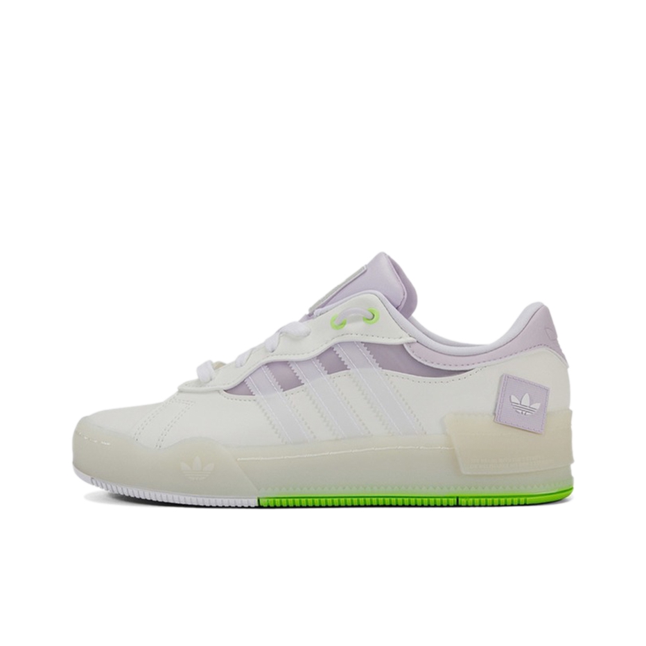 推荐商品：adidas Originals Rey Galle 板鞋 防滑耐磨舒适轻便休闲 白色/紫色