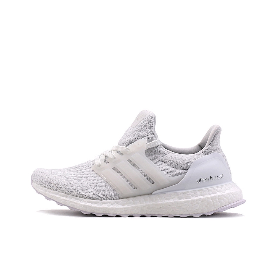 推荐商品：adidas Ultra Boost 3.0 跑鞋 缓震回弹透气防滑轻便耐磨编织马拉松支撑休闲运动圆头 Triple White 纯白