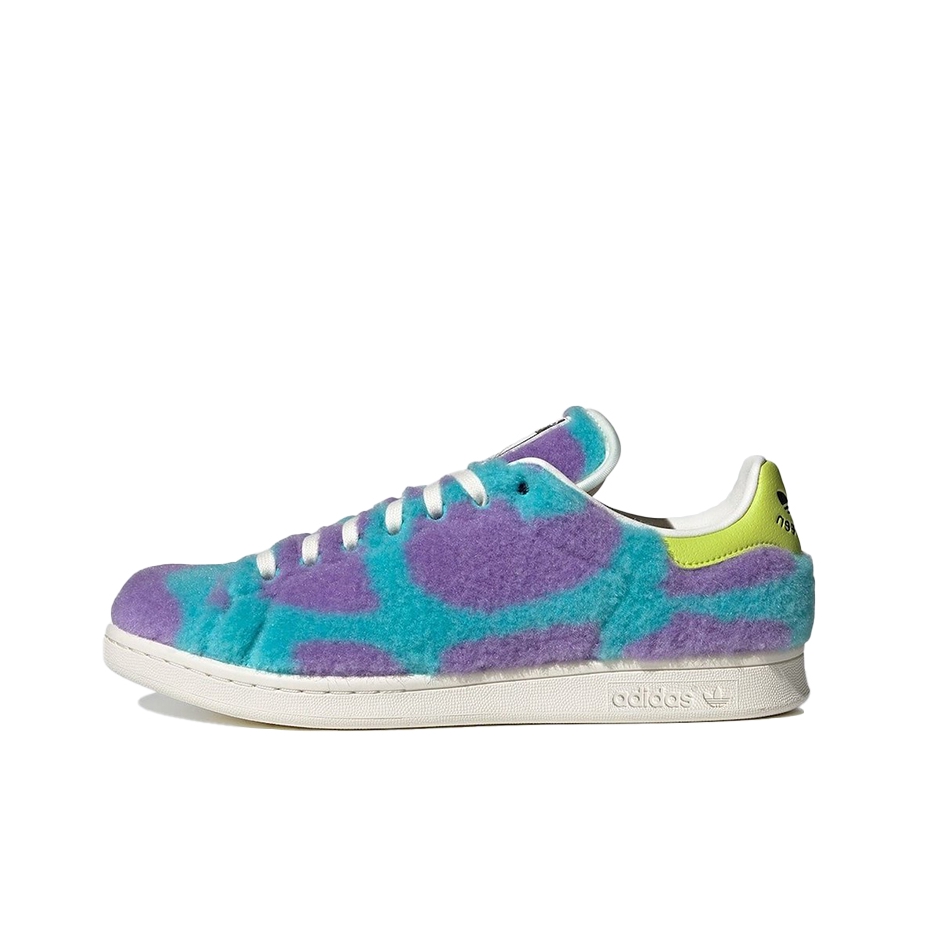 推荐商品：adidas Originals Stan Smith 板鞋 减震透气轻便低帮包裹性 怪物公司联名/蓝色/紫色/绿色