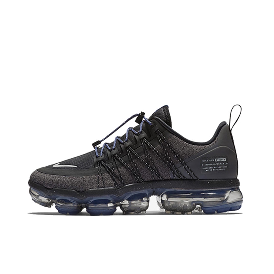 推荐商品：Nike Air VaporMax Run Utility 跑鞋 机能全掌气垫防滑耐磨舒适透气马拉松回弹运动 Black Reflect Silver 黑灰