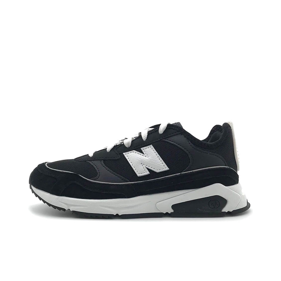 推荐商品：New Balance X-Racer 跑鞋 减震回弹防滑耐磨拼接织物网布透气复古休闲运动圆头 黑色