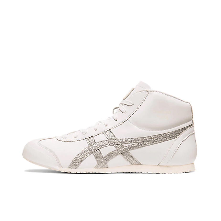 推荐商品：Onitsuka Tiger Mexico Mid Runner 复古时尚 轻便 减震 防滑 耐磨 德训鞋 休闲鞋 白灰Hi