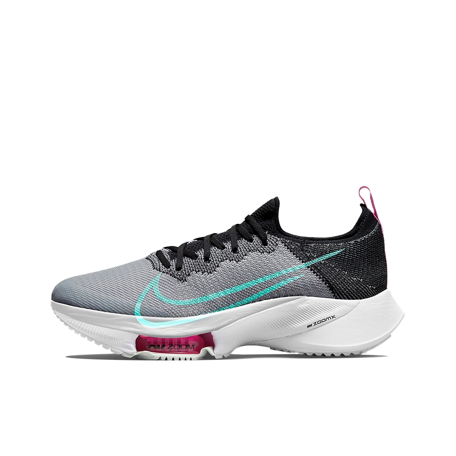 推荐商品：Nike Air Zoom Tempo NEXT% 跑鞋 全掌稳定支撑耐磨透气防滑碳板跑道耐穿 黑色/灰色/玫粉