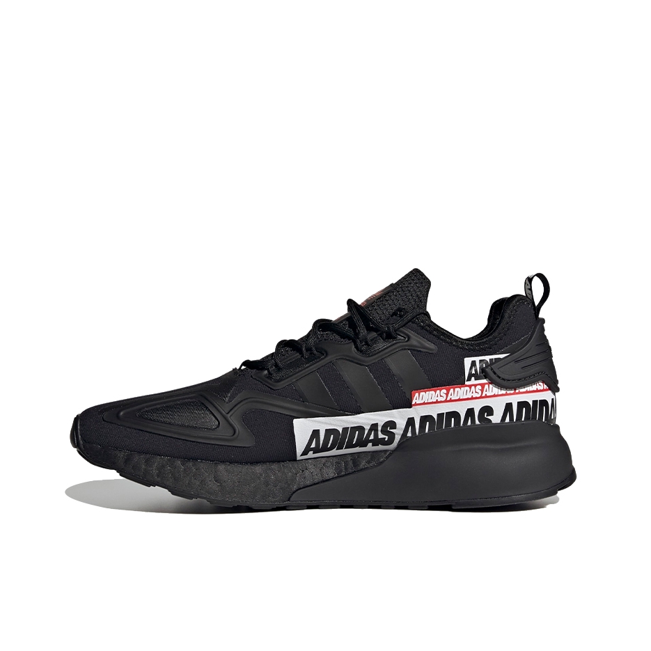 推荐商品：adidas Originals ZX 2K Boost 缓震轻便 透气 织物 跑鞋 黑色/白色/红色