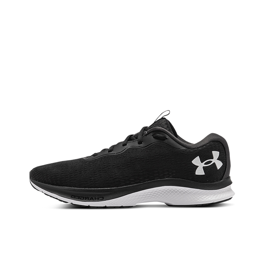推荐商品：Under Armour/安德玛 Charged Bandit 7 减震透气 防滑耐磨 轻质 休闲运动 跑鞋 黑色/白色