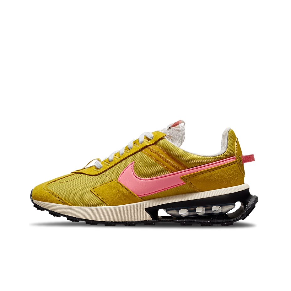 推荐商品：Nike Air Max Pre-Day 跑鞋 时尚复古气垫缓震轻便拼接织物尼龙支撑合成革抓地 黄色/粉红