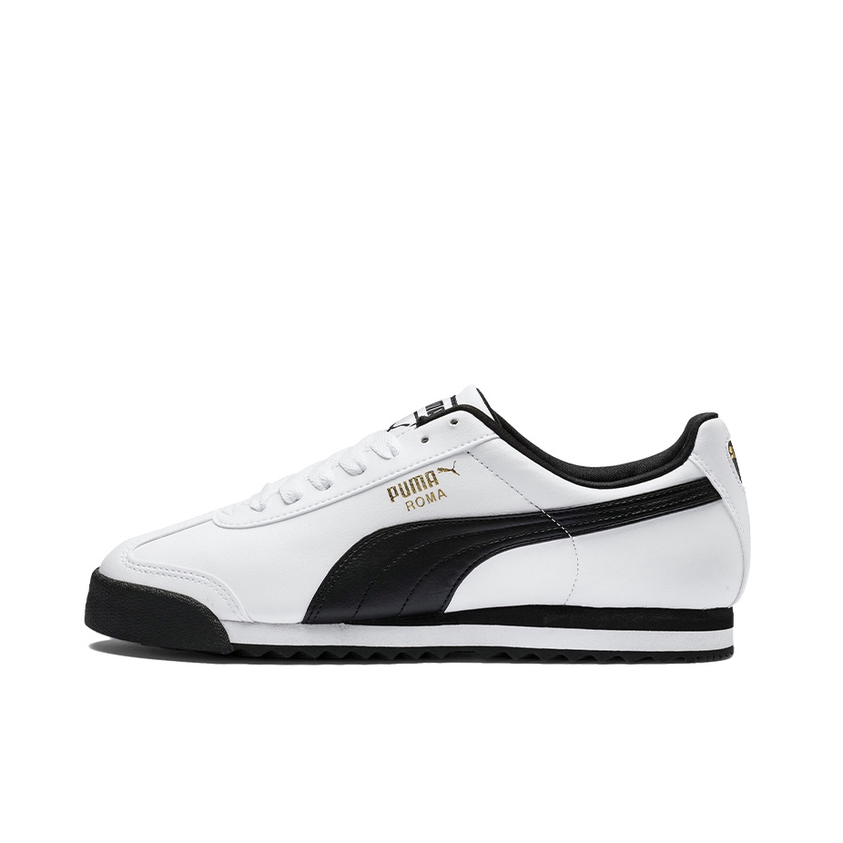 推荐商品：Puma/彪马 Roma Basic 防滑耐磨 轻便运动 复古 经典百搭 革面 德训 训练鞋 White/Black 白色/黑色