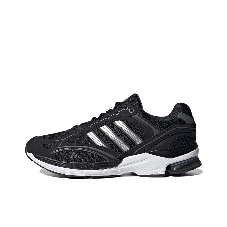 推荐商品：adidas Spiritain 2000 跑鞋 减震防滑耐磨休闲复古织物防水合成革轻运动 黑色/银色