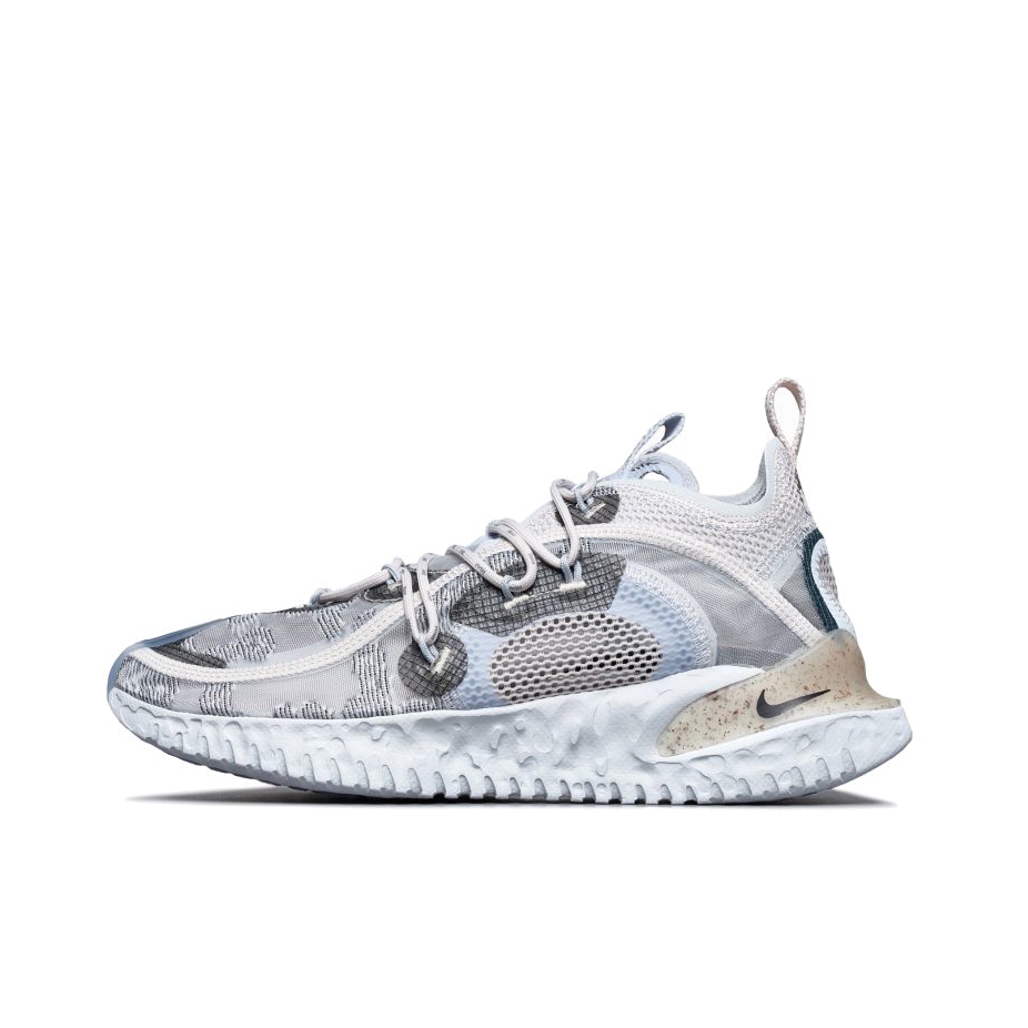 推荐商品：Nike Flow 2020 ISPA 跑鞋 机能风潮流百搭防滑耐磨舒适透气织物运动支撑圆头 灰色/白色