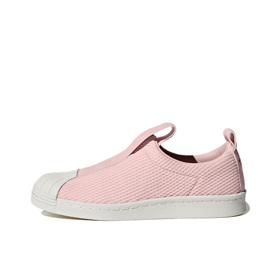 推荐商品：adidas BW3S Slip On 时尚百搭 轻便透气 防滑 休闲鞋 Icey Pink/Off White 粉白色