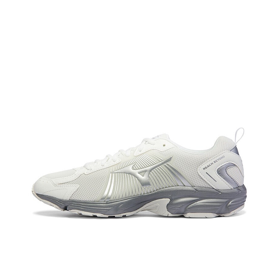 推荐商品：Mizuno/美津浓 Spark CN II 防滑耐磨 网面透气 减震 运动 合成革 跑鞋 白色/银色