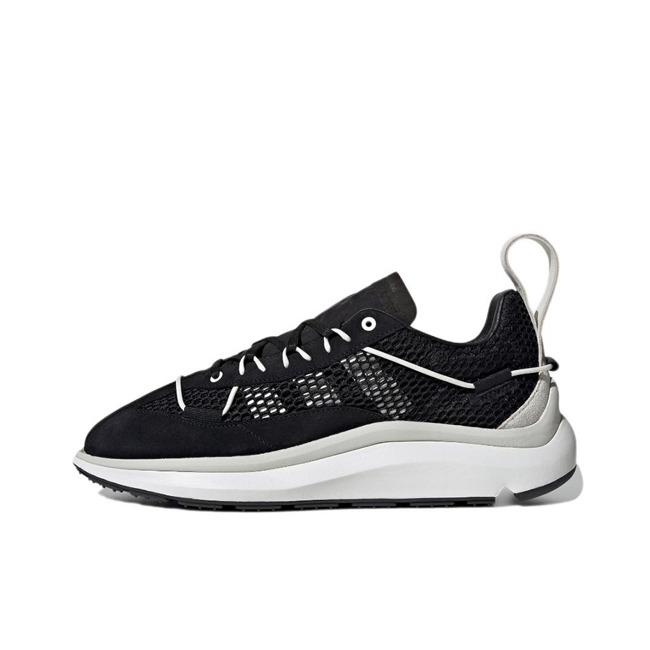 推荐商品：adidas Y-3 Shiku Run 跑鞋 时尚百搭减震回弹防滑耐磨轻便织物合成革 白色/黑色