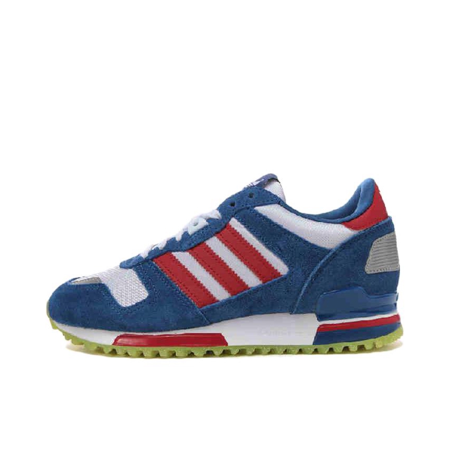 推荐商品：adidas Originals ZX 700 百搭复古 防滑耐磨 舒适轻便 减震透气 低帮 运动休闲鞋 Blue Red White 蓝白红