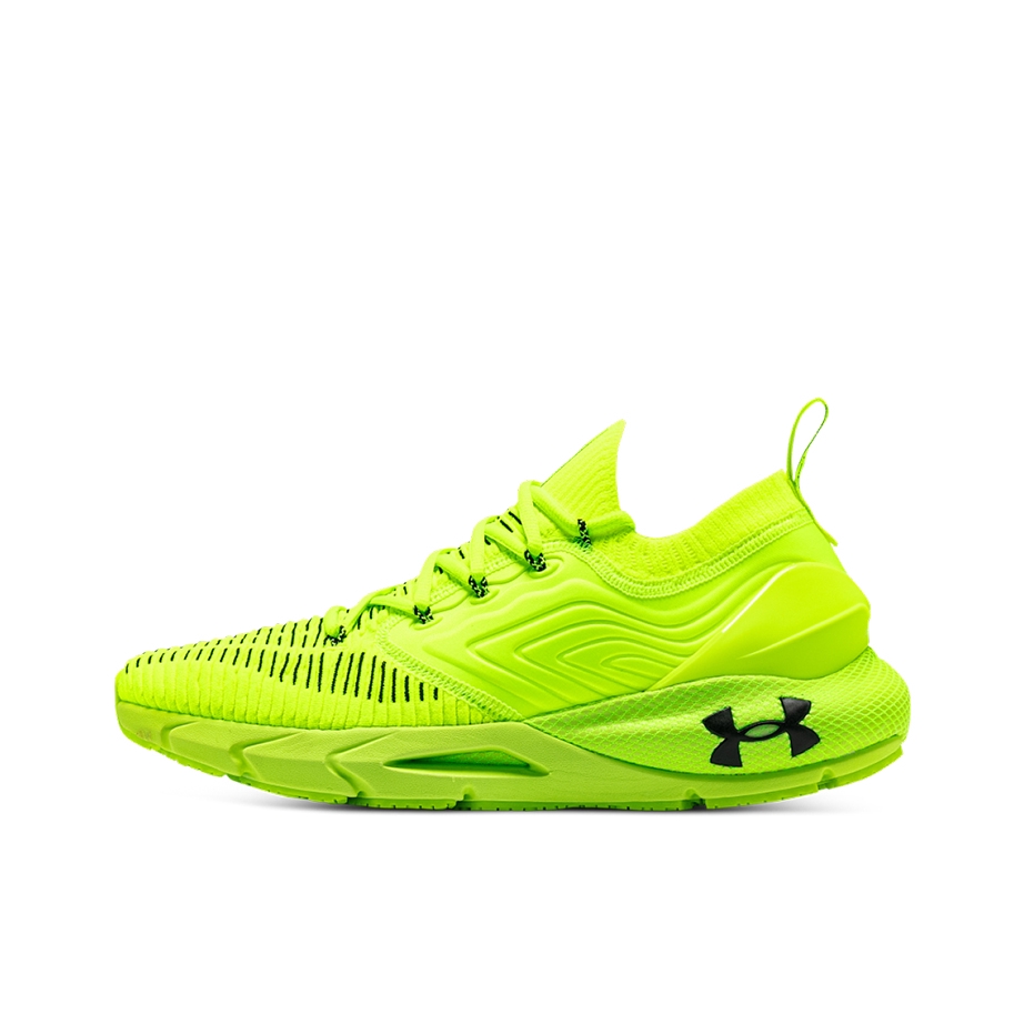 推荐商品：Under Armour/安德玛 Hovr Phantom 2 INKNT 回弹耐磨 健身训练 缓震网面 轻质 透气 织物 运动 跑鞋 荧光黄