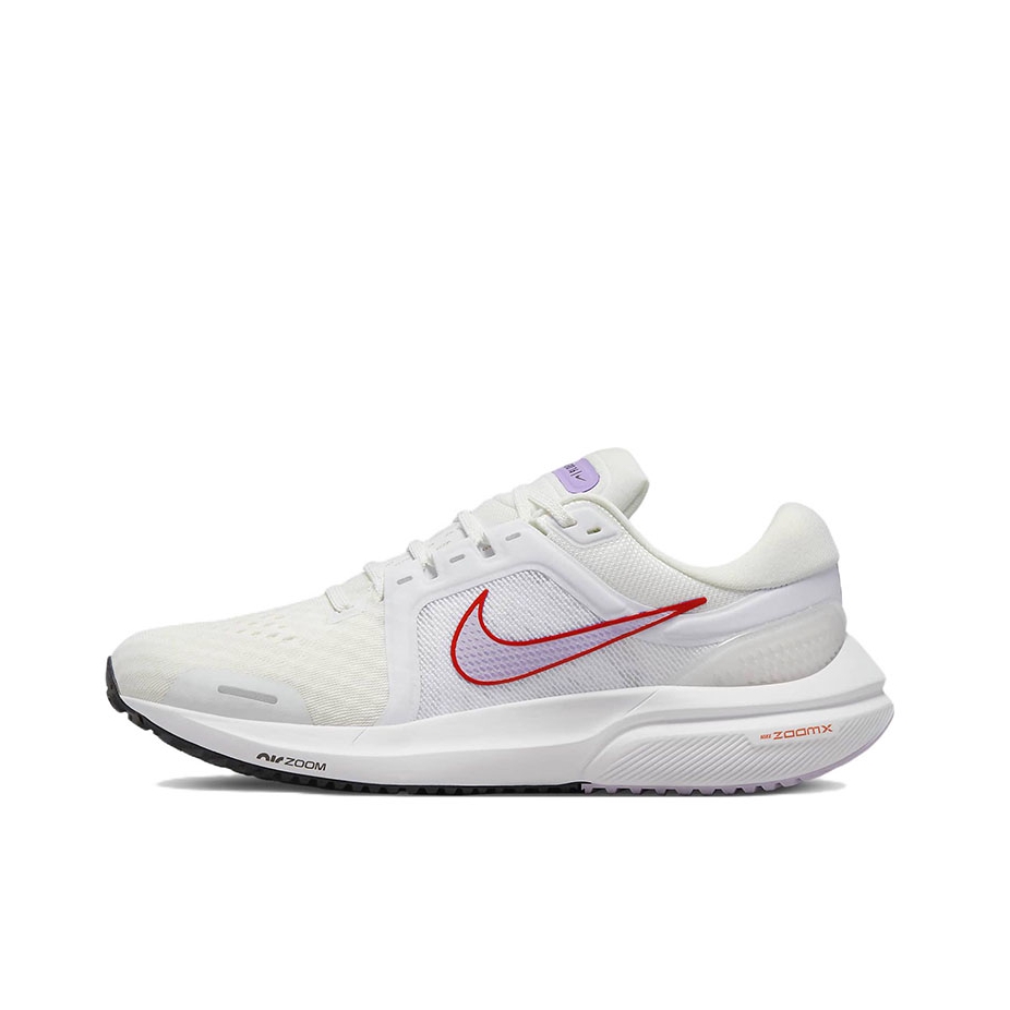 推荐商品：Nike Air Zoom Vomero 16 premium 跑鞋 碳板泡绵减震耐磨轻便透气舒适气垫回弹圆头 山峰白/白色/灯草橙/粉紫