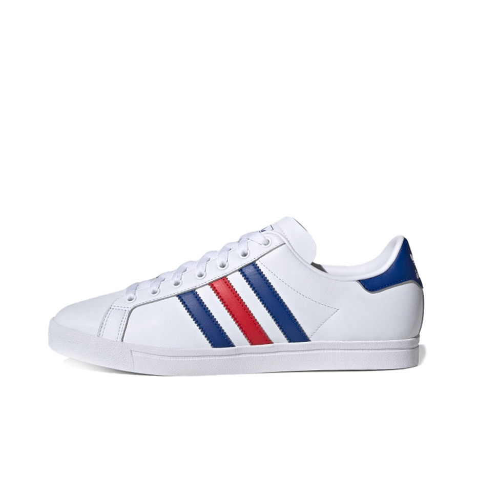 推荐商品：adidas Originals Coast Star 板鞋 防滑耐磨休闲复古轻便透气网球风轻运动 White/DarkBlue/Red 白蓝红